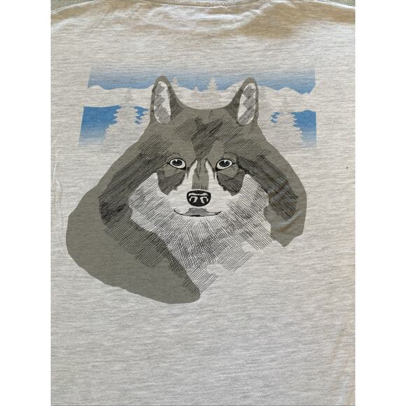 Canadian Mist Gray T-Shirt XL Single Stitch Vintage 80s 90s Wolf Logo Tee - Picture 4 of 13